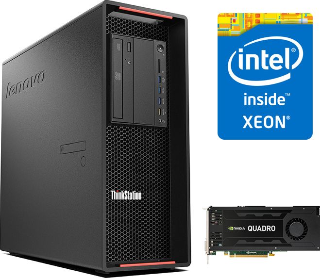 Workstation Lenovo ThinkStation P500 - Xeon E5-2650 v3 - 32GB DDR4 - 512GB SSD - Quadro K2200 4GB