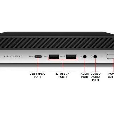 HP ProDesk 600 G4 Mini PC - Intel Core i3-8100T